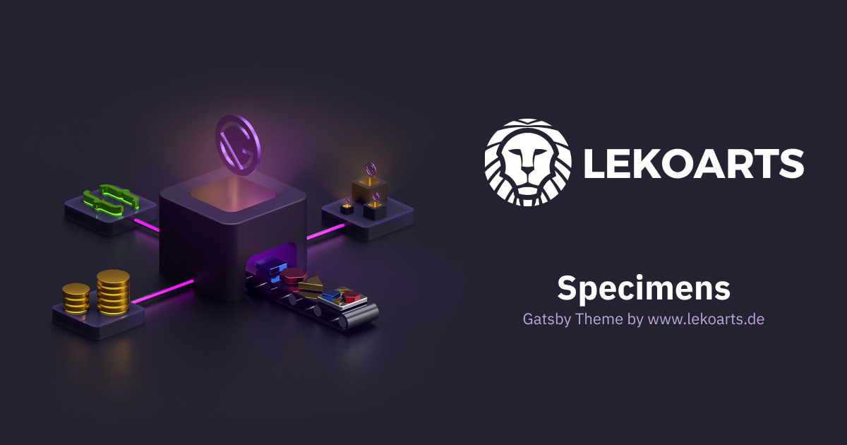 Preview image for Specimens for Design Systems - @lekoarts/gatsby-theme-specimens