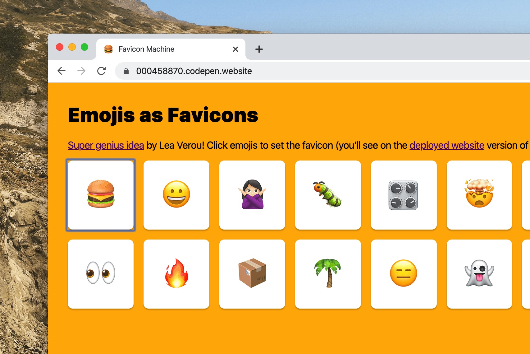 Preview image for Emojis as Favicons