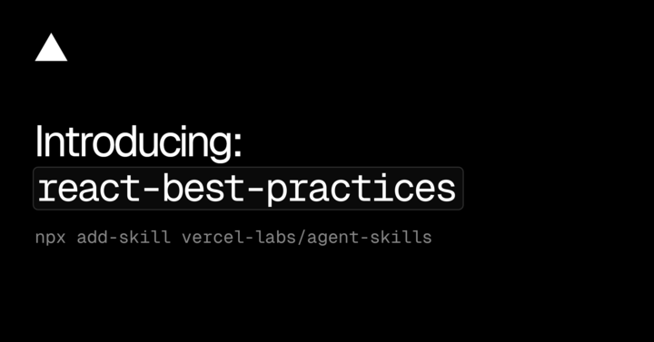 Preview image for Introducing: React Best Practices - Vercel